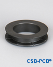 Plastic clip bearings, double flange