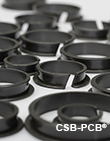 Plastic clip bearings