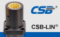 CSB®LIN-12RTM Plastic linear bearings, Long design with square flange