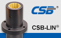 CSB®LIN-12RFM Plastic linear bearings, Long design with round flange
