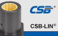 CSB®LIN-11RT Plastic linear bearings, Closed design with square flange