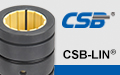 CSB®LIN-11RS Plastic linear bearings, Closed and self-aligning design