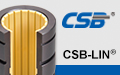 CSB®LIN-11RSK  Plastic linear bearings, Opening and self-aligning design