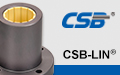 CSB®LIN-11RF Plastic linear bearings, Closed design with round flange
