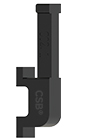 Tie-wrap elements for C02 cable carriers