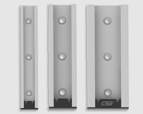 Guide rail end caps